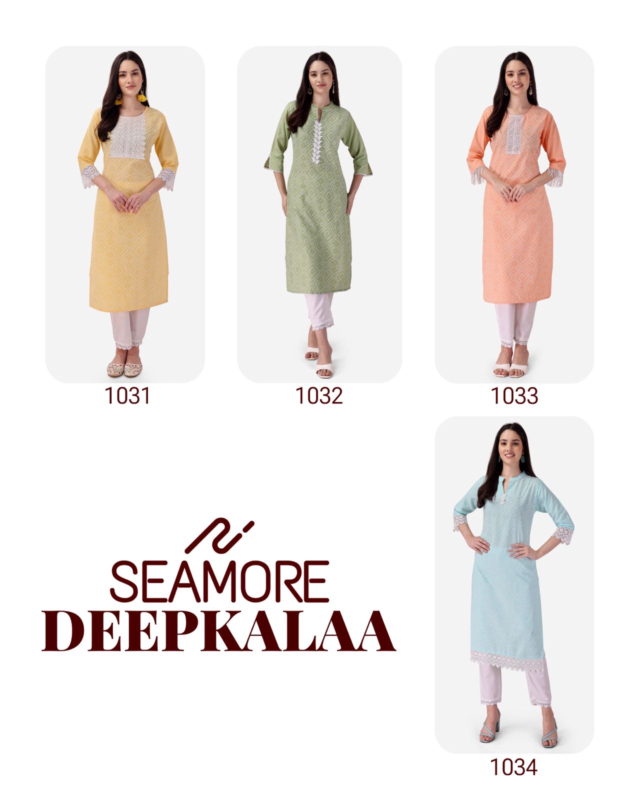 Deepkalaa By Seamore Cotton printed Kurti With Bottom Wholesale Market In Surat